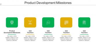 Product Development Milestones Ppt PowerPoint Presentation Outline Images Cpb