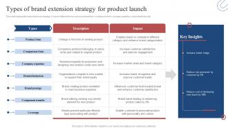 Product Development Plan Types Of Brand Extension Strategy For Product Launch