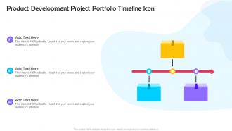 Product Development Project Portfolio Timeline Icon