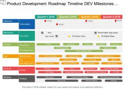 product_development_roadmap_timeline_dev_milestones_product_releases_4_quarters_Slide01