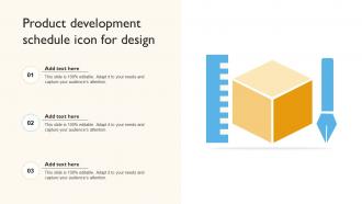 Product Development Schedule Icon For Design