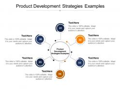 Product development strategies examples ppt powerpoint presentation show deck cpb