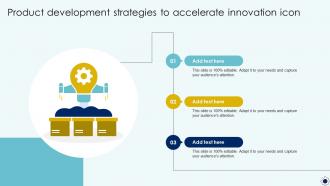 Product Development Strategies To Accelerate Innovation Icon