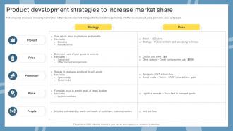 Product Development Strategies To Increase Market Share