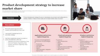 Product Development Strategy To Increase Market Share Microsoft Strategic Plan Strategy SS V