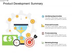 Product development summary