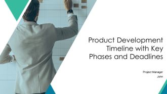 Product Development Timeline With Key Phases And Deadlines PPT Example AT