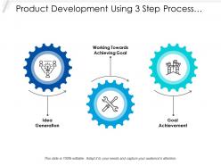 Product development using 3 step process map