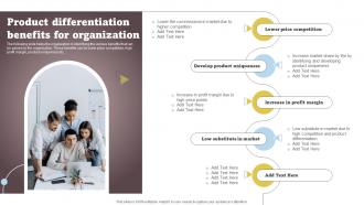 Product Differentiation Benefits For Organization Ppt Powerpoint Presentation File Good Strategy SS