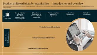 Product Differentiation For Organization Differentiation Strategy How To Outshine