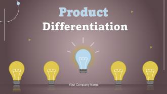 Product Differentiation Powerpoint PPT Template Bundles Strategy MD