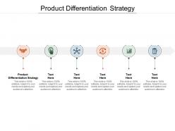 Product differentiation strategy ppt powerpoint presentation model topics cpb