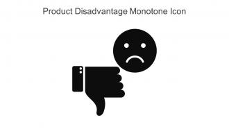 Product Disadvantage Monotone Icon In Powerpoint Pptx Png And Editable Eps Format