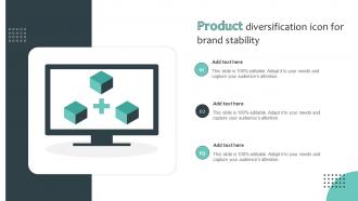 Product Diversification Icon For Brand Stability