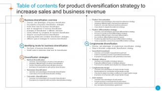 Product Diversification Strategy To Increase Sales And Business Revenue Strategy CD V Best Downloadable