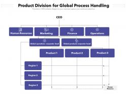 Product division for global process handling