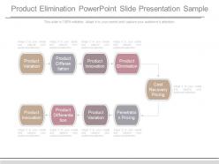 Product elimination powerpoint slide presentation sample
