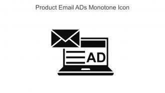 Product Email Ads Monotone Icon In Powerpoint Pptx Png And Editable Eps Format