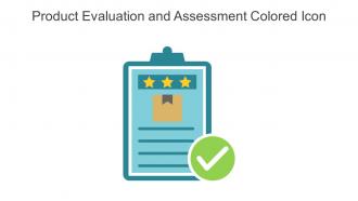 Product Evaluation And Assessment Colored Icon In Powerpoint Pptx Png And Editable Eps Format