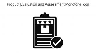 Product Evaluation And Assessment Monotone Icon In Powerpoint Pptx Png And Editable Eps Format