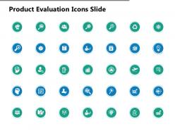 Product evaluation icons slide mind map ppt powerpoint presentation show
