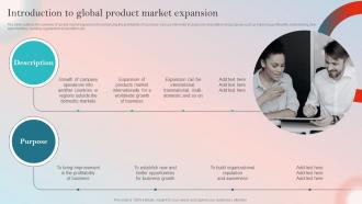 Product Expansion Guide To Increase Brand Introduction To Global Product Market Expansion