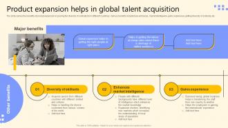 Product Expansion Helps In Global Talent Acquisition Global Product Market Expansion Guide