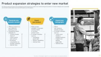 Product Expansion Strategies To Enter New Market