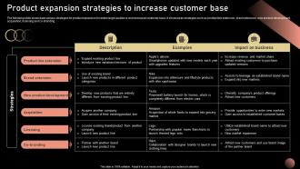 Product Expansion Strategies To Increase Strategic Plan For Company Growth Strategy SS V
