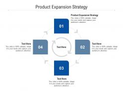 Product expansion strategy ppt powerpoint presentation inspiration show cpb
