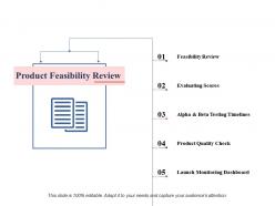 Product feasibility review ppt professional design inspiration