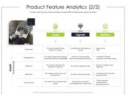 Product feature analytics engagement product requirement document ppt sample