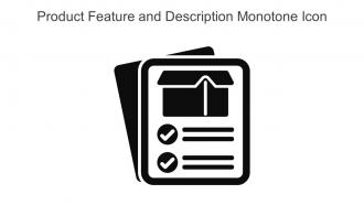 Product Feature And Description Monotone Icon In Powerpoint Pptx Png And Editable Eps Format