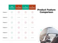 Product feature comparison table ppt powerpoint presentation inspiration graphics