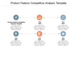 Product feature competitive analysis template ppt powerpoint presentation format ideas cpb