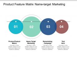 Product feature matrix nametarget marketing remarketing campaign cpb