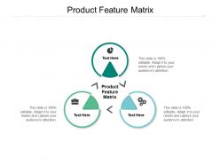 Product feature matrix ppt powerpoint presentation model samples cpb
