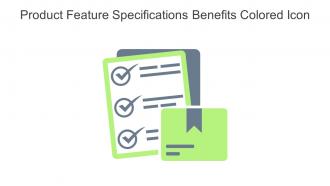 Product Feature Specifications Benefits Colored Icon In Powerpoint Pptx Png And Editable Eps Format