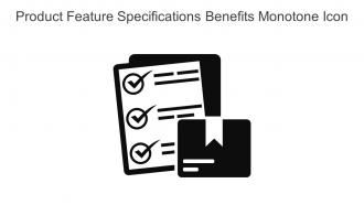 Product Feature Specifications Benefits Monotone Icon In Powerpoint Pptx Png And Editable Eps Format