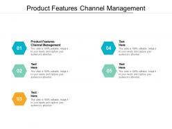Product features channel management ppt powerpoint presentation slides display cpb