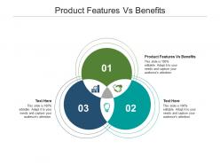 Product features vs benefits ppt powerpoint presentation infographic template cpb