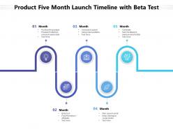 Product Five Month Launch Timeline With Beta Test
