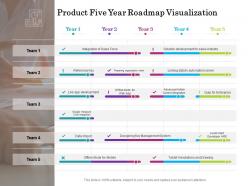 Product five year roadmap visualization