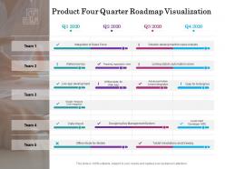 Product Four Quarter Roadmap Visualization