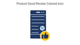 Product Good Review Colored Icon In Powerpoint Pptx Png And Editable Eps Format
