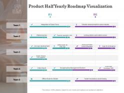 Product half yearly roadmap visualization