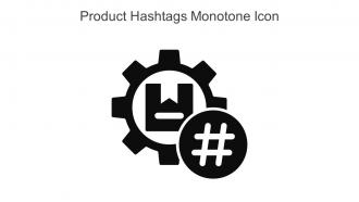 Product Hashtags Monotone Icon In Powerpoint Pptx Png And Editable Eps Format