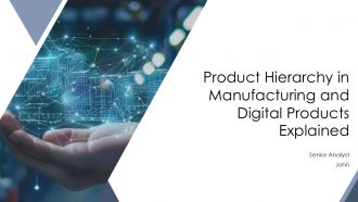 Product Hierarchy In Manufacturing And Digital Products Explained PPT Mockup AT