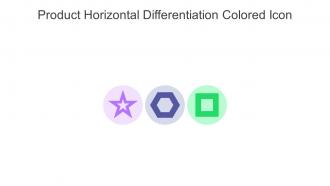 Product Horizontal Differentiation Colored Icon In Powerpoint Pptx Png And Editable Eps Format