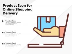Product icon for online shopping delivery